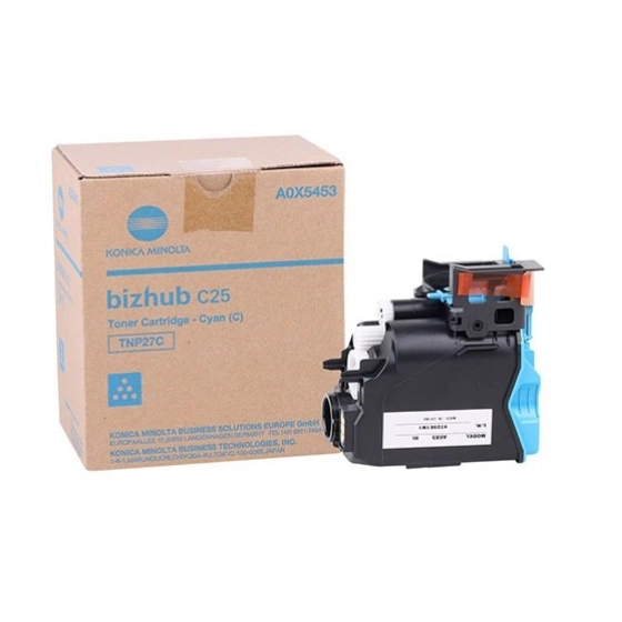 WYBIERZ JAKOŚĆ --> NOWY ORYGINALNY TONER , KASETA , WKŁAD DO KSEROKOPIAREK KONICA MINOLTA BizHub C25 - A0X5453 TNP27 CYAN