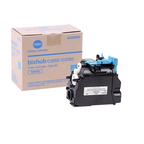 WYBIERZ JAKOŚĆ --> NOWY ORYGINALNY TONER , KASETA , WKŁAD DO KSEROKOPIAREK KONICA MINOLTA BizHub C3350 / C3850 / C3850FS - A5X0450 TNP-48C CYAN