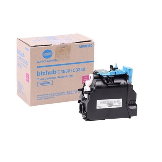 WYBIERZ JAKOŚĆ --> NOWY ORYGINALNY TONER , KASETA , WKŁAD DO KSEROKOPIAREK KONICA MINOLTA BizHub C3350 / C3850 / C3850FS - A5X0350 TNP-48M MAGENTA