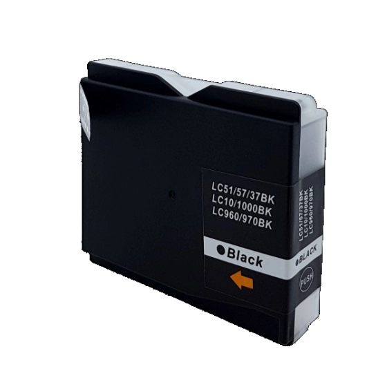 WYBIERZ JAKOŚĆ --> NOWY TUSZ DO DRUKAREK ATRAMENTOWYCH BROTHER DCP-135C / DCP-150C / DCP-153C / DCP-157C / MFC-235C / MFC-260C - CZARNY / BLACK - LC10