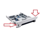 UCHWYT KASETY , FRONT / PRZEDNI PLASTIK GŁÓWNEJ KASETY NA PAPIER , KASETA (UCHWYT) DO WSZYSTKICH DRUKAREK Z SERII HP LASERJET P2030 / P2035 / P2050 /