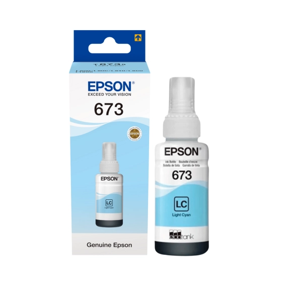 WYBIERZ JAKOŚĆ --> NOWY ORYGINALNY TUSZ DO DRUKAREK ATRAMENTOWYCH EPSON L1800 / L800 , ECOTANK L805 L810 L850 - LIGHT CYAN - C13T67354A / T6735 / TUSZ