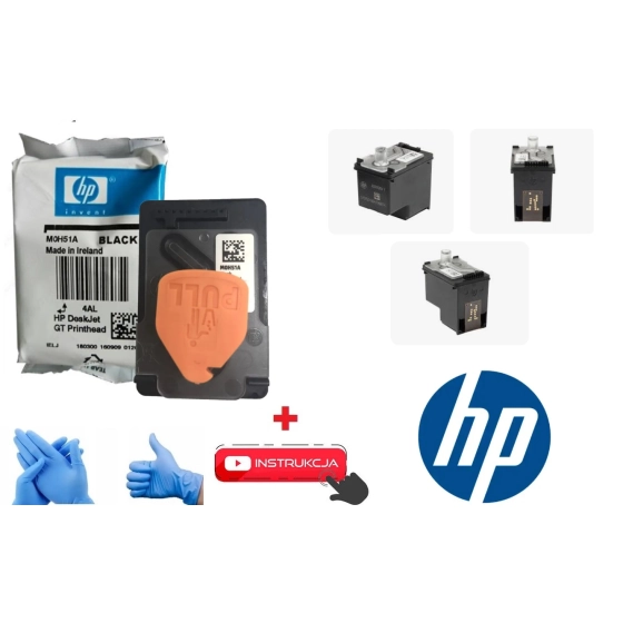 NOWA ORYGINALNA GŁOWICA CZARNA / BLACK DO DRUKAREK HP DeskJet GT 5810 GT 5820 , Smart Tank Wireless 457 , Ink Tank 115 310 311 315 316 318 319 410 411