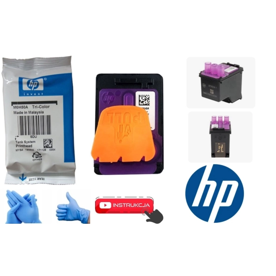 NOWA ORYGINALNA GŁOWICA KOLOR / COLOR DO DRUKAREK HP DeskJet GT 5810 GT 5820 , Smart Tank Wireless 457 , Ink Tank 115 310 311 315 316 318 319 410 411