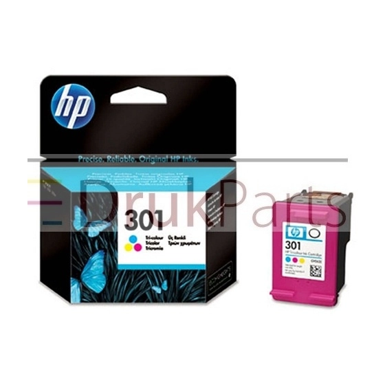 ORYGINALNY TUSZ TRÓJKOLOROWY DO DRUKAREK ATRAMENTOWYCH HP DESKJET 1000 / 2000 / 3000 / D1050 / D2050 - CH562EE, HP301