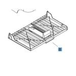 NOWA TACA NA PAPIER , TACKA NA PAPIER , PODAJNIK PAPIERU DO DRUKAREK HP LASER JET P1566 / P1606 / M1536 / CP1525 - KOLOR CZARNY
