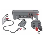 F5S43-60002 - ORYGINALNY ZASILACZ + GRATIS KABEL DO DRUKAREK HP DeskJet Ink Advantage 1115 / 1118 / 2135 / 3635 / 3636 / 3638 / 3838 / 3775 / 3776 / 3